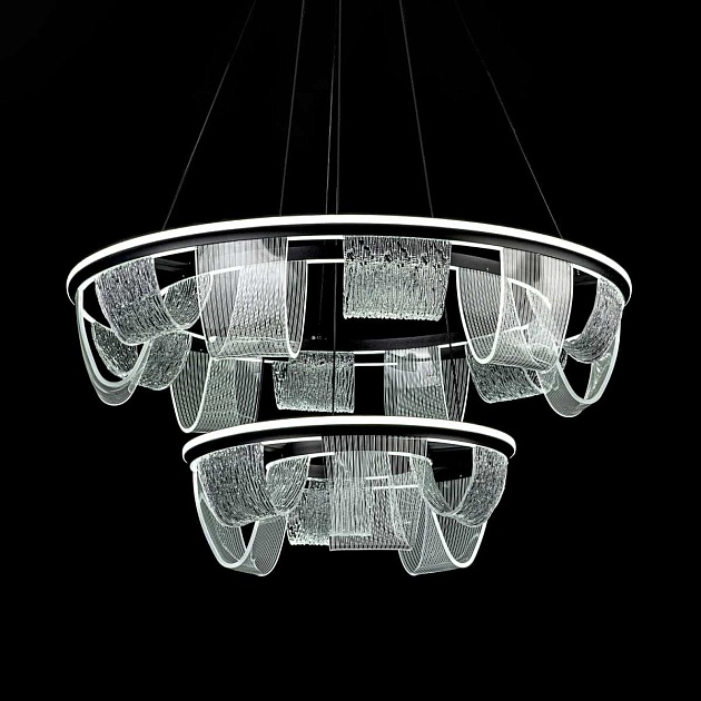 Подвесной cветильник LED4U L7706-800-460 BK Фото № 5