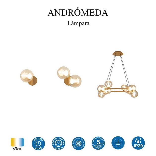 Бра Mantra Andromeda 9553 изображение 3 Бра Mantra Andromeda 9553 Фото № 3