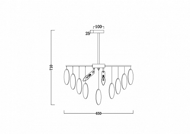Подвесная люстра Freya Porto FR5104PL-06N Фото № 2