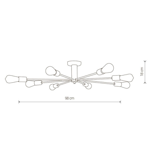 Потолочная люстра Nowodvorski Mill 9135 изображение 2 Потолочная люстра Nowodvorski Mill 9135 Фото № 2