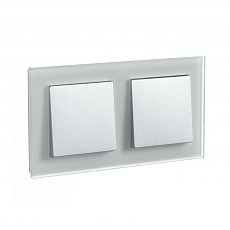 Рамка 2-постовая Systeme Electric AtlasDesign Nature белая ATN330102