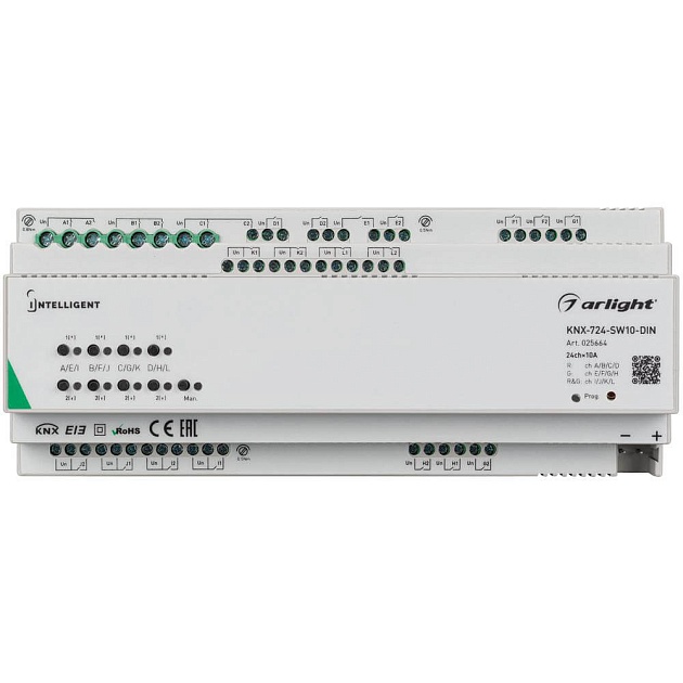 Релейный модуль Arlight KNX-724-SW10-DIN 025664 изображение 2 Релейный модуль Arlight KNX-724-SW10-DIN 025664 Фото № 2