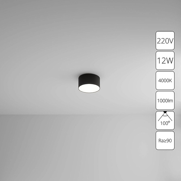 Потолочный светодиодный светильник Arte Lamp Fado A6612PL-1BK Фото № 2