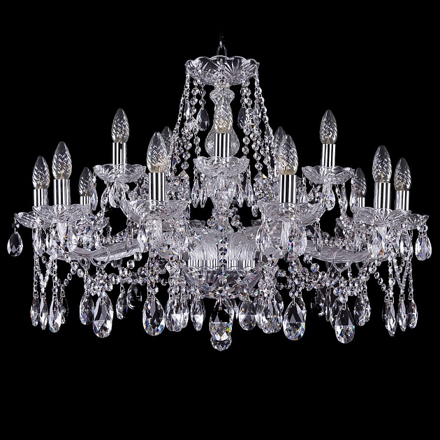 Подвесная люстра Bohemia Ivele 1413/10+5/300 Ni Фото № 1