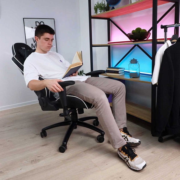 Игровое кресло AksHome Spiderman черный, экокожа 80352 Фото № 13