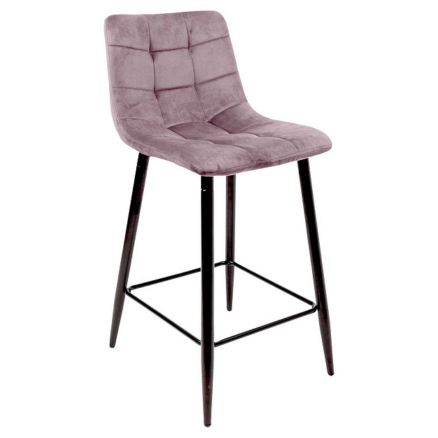 Барный стул AksHome Mia пыльная роза, велюр 78869 Фото № 1