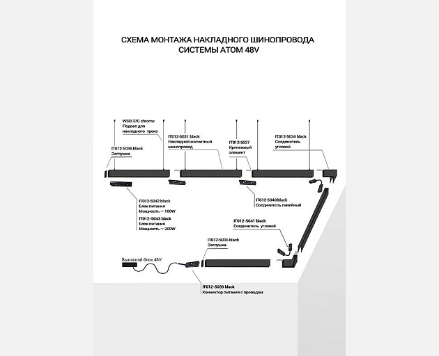 Блок питания Italline Atom IT012-5042 black Фото № 3