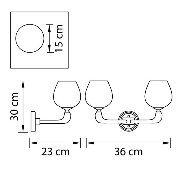 Бра Osgona Delta 706622 изображение 2 Бра Osgona Delta 706622 Фото № 2