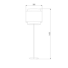 Торшер TK Lighting 5568 Boho Black 1