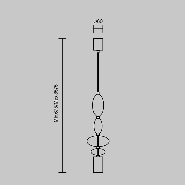 Подвесной светильник Maytoni Monochrome MOD071PL-L8B3K3 Фото № 9