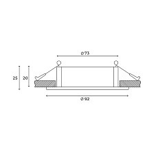 Встраиваемый светильник Hesby Lighting Hesby Breeze IP20,50Вт, GU10, белый HSBL_0097 4