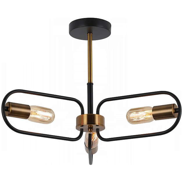 Потолочная люстра Illumico IL8253-3COU-79 BK GD Фото № 1