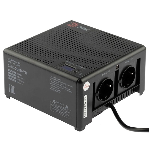 Стабилизатор напряжения ЭРА СНК-2000-УЦ Б0051112 Фото № 1