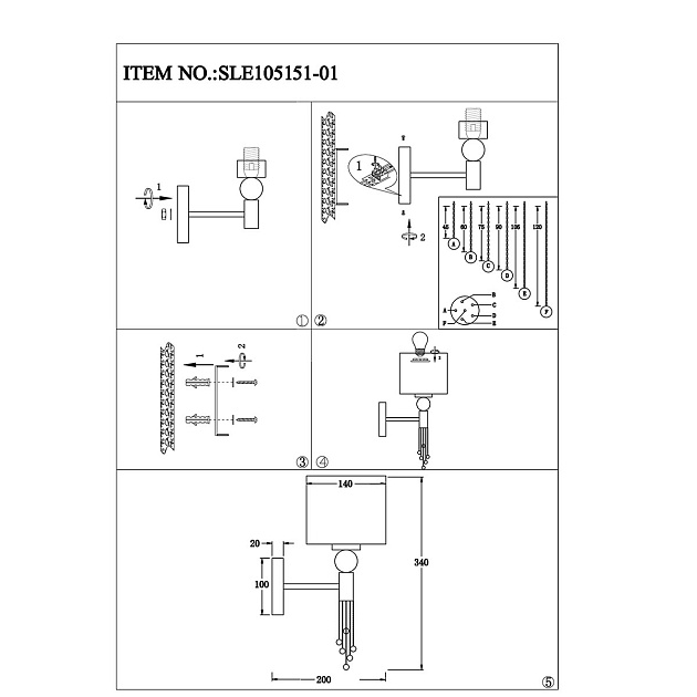 Бра Evoluce Primma SLE105151-01 изображение 2 Бра Evoluce Primma SLE105151-01 Фото № 2