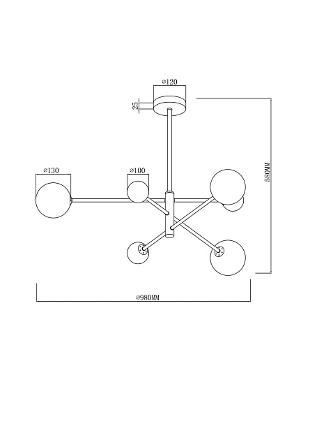 Подвесная люстра Freya Sphirity FR5376CL-06B Фото № 2