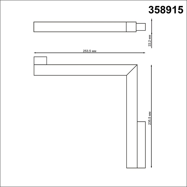 Трековый светодиодный светильник для низковольтного шинопровода Novotech Shino Flum 358915 Фото № 4