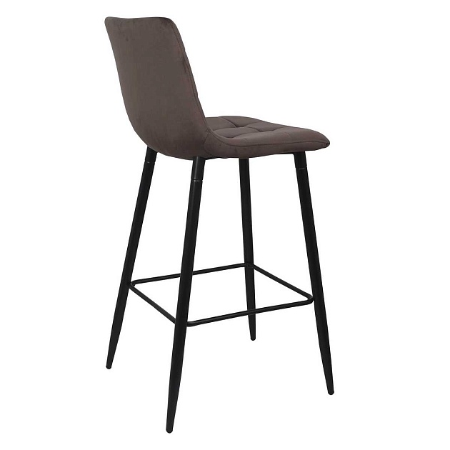 Барный стул AksHome Stella коричневый, велюр 75809 изображение 3 Барный стул AksHome Stella коричневый, велюр 75809 Фото № 3