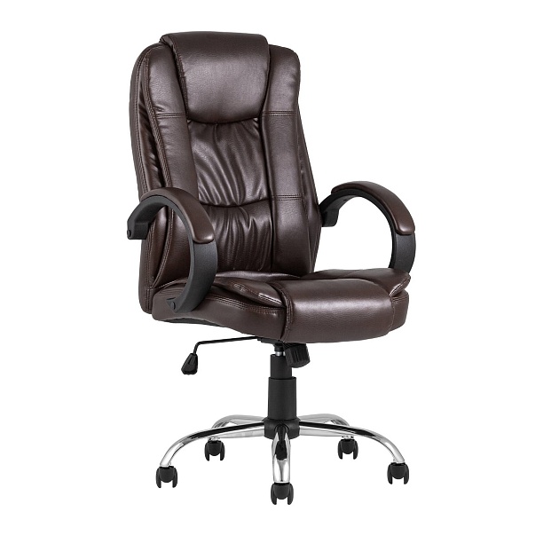 Кресло руководителя TopChairs Atlant коричневое D-430 brown Фото № 1