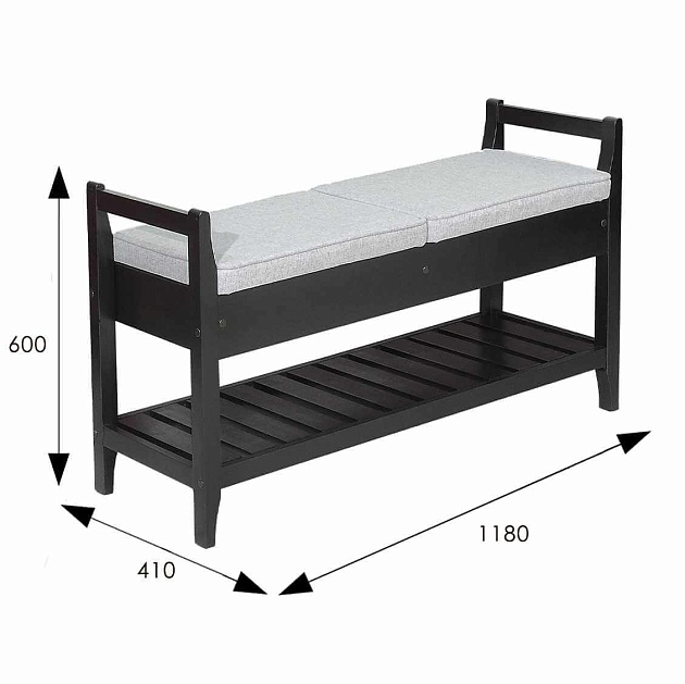 Обувница Мебелик Н 007591 изображение 3 Обувница Мебелик Н 007591 Фото № 3