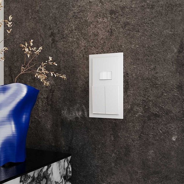 Датчик движения встраиваемый Voltum S70, (белый матовый) VLS070502 Фото № 3