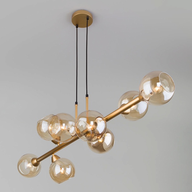 Подвесная люстра Eurosvet Roger 70113/8 янтарный изображение 4 Подвесная люстра Eurosvet Roger 70113/8 янтарный Фото № 4