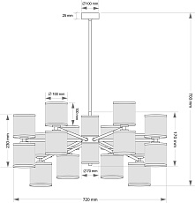 Подвесной светильник KUTEK ERBA ERB-ZW-8(BN/3)BB 1