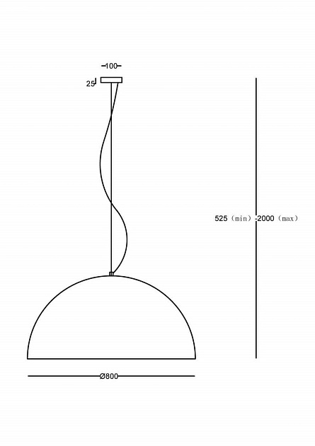 Подвесной светильник Maytoni Modern MOD169PL-05GB1 Фото № 4
