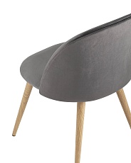 Кухонный стул Stool Group Лион велюр серый DC-69030 HLR-21 1