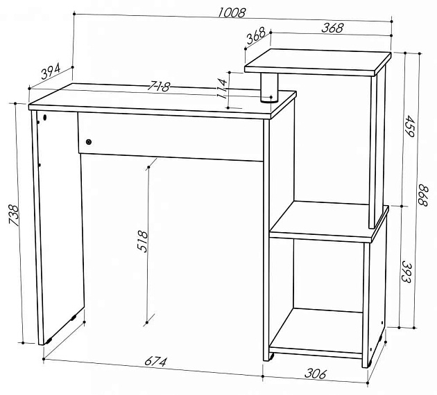 Компьютерный стол Woodville Джаз-30 440396 изображение 3 Компьютерный стол Woodville Джаз-30 440396 Фото № 3