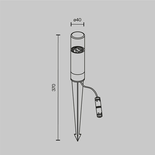 Ландшафтный светильник Maytoni Glide O437FL-01GF Фото № 2