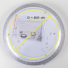 Потолочный светодиодный светильник Citilux Кристалино Слим CL715R360 3