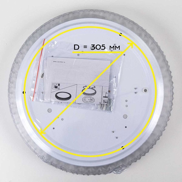 Потолочный светодиодный светильник Citilux Кристалино Слим CL715R360 изображение 4 Потолочный светодиодный светильник Citilux Кристалино Слим CL715R360 Фото № 4