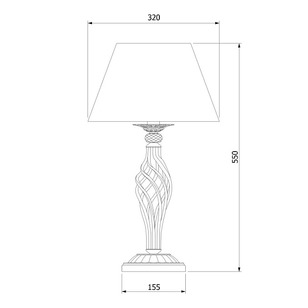 Настольная лампа Eurosvet 01002/1 античная бронза изображение 2 Настольная лампа Eurosvet 01002/1 античная бронза Фото № 2