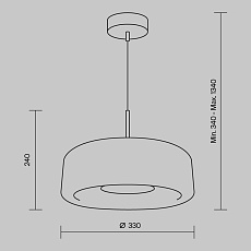 Подвесной светодиодный светильник Maytoni Madmen MOD127PL-L6BR 1