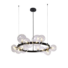 Подвесная люстра Crystal Lux Agata SP15 V2 Black/Transparente 5