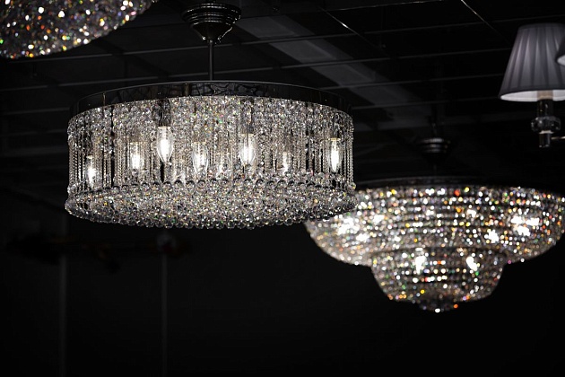 Потолочная люстра Artglass Persida Nickel CE изображение 2 Потолочная люстра Artglass Persida Nickel CE Фото № 2