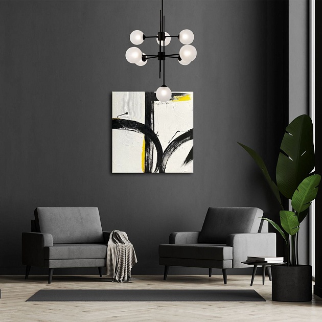 Подвесная люстра Eurosvet Volver 50383 черный Smart Фото № 7