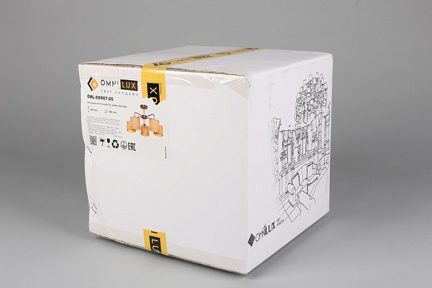 Потолочная люстра Omnilux Barumini OML-56907-05 изображение 7 Потолочная люстра Omnilux Barumini OML-56907-05 Фото № 7