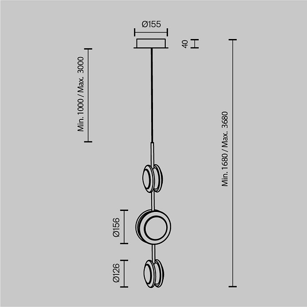 Подвесной светодиодный светильник Maytoni Pharao MOD361PL-L22BS3K изображение 2 Подвесной светодиодный светильник Maytoni Pharao MOD361PL-L22BS3K Фото № 2