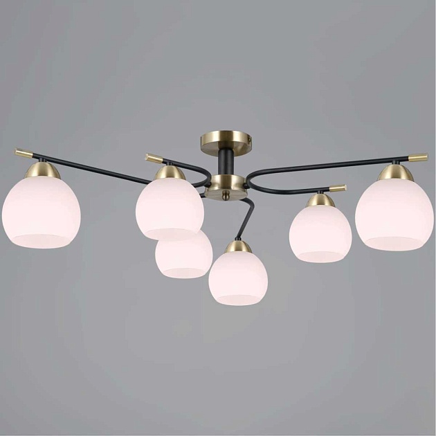 Люстра Illumico IL0638-6CSQ-24 AB BK LIBRA изображение 1 Люстра Illumico IL0638-6CSQ-24 AB BK LIBRA Фото № 1