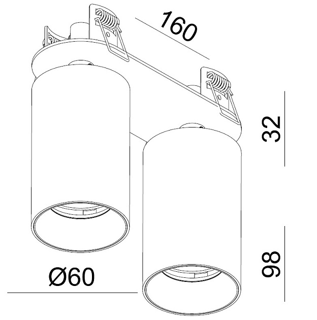 Встраиваемый спот Italline DANNY FR2 black изображение 2 Встраиваемый спот Italline DANNY FR2 black Фото № 2