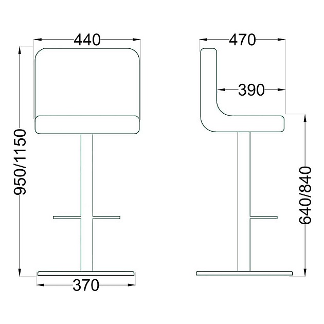 Барный стул AksHome Amazon тауп, велюр 82590 Фото № 2