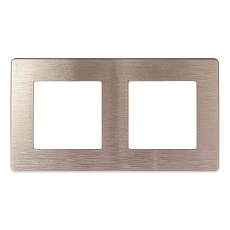 Рамка 2-постовая ЭРА 12 сатин шампань 12-5102-04 Б0052512