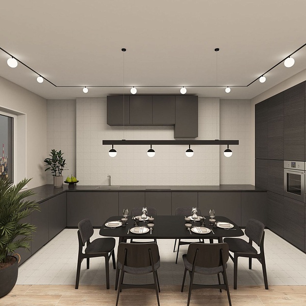 Трековый светодиодный светильник Denkirs Smart Moon DK8051-BK изображение 6 Трековый светодиодный светильник Denkirs Smart Moon DK8051-BK Фото № 6