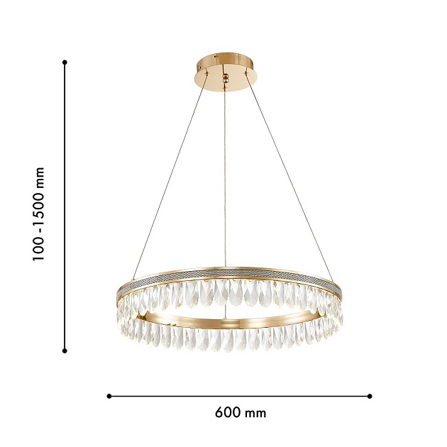 Подвесная светодиодная люстра Favourite Palatium 4207-6P Фото № 3