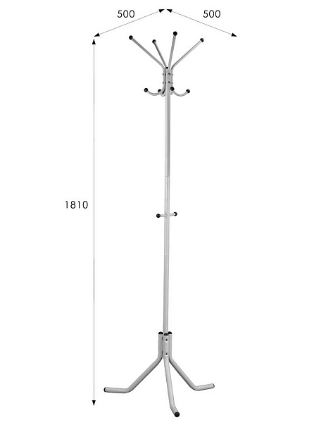 Напольная вешалка Мебелик Пико 3 007938 изображение 2 Напольная вешалка Мебелик Пико 3 007938 Фото № 2