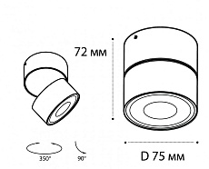 Светодиодный спот Italline IT02-010 white 3000K 1