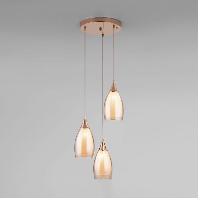 Подвесной светильник Eurosvet 50085/3 золото Фото № 1