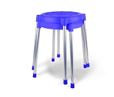 Табурет Sheffilton SHT-S36 синий/хром 8077259306 2