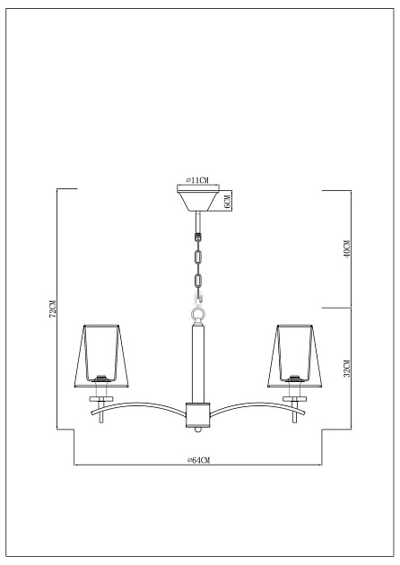 Подвесная люстра Arte Lamp Kensington A4098LM-5CC изображение 2 Подвесная люстра Arte Lamp Kensington A4098LM-5CC Фото № 2